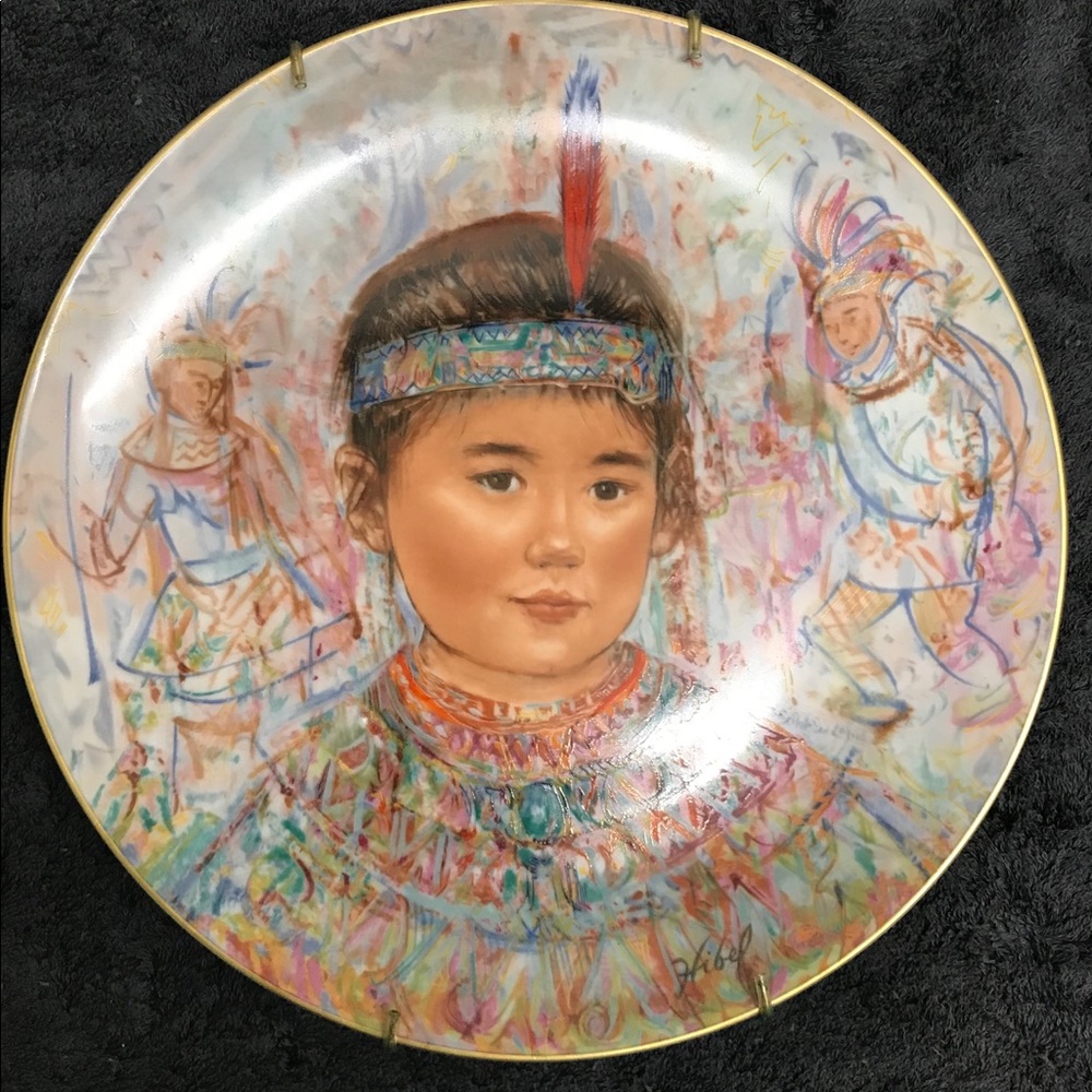 TWO Edna Hibel Plates